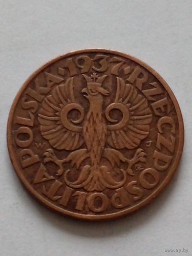 Польша.5 грош 1937 г.(4)н