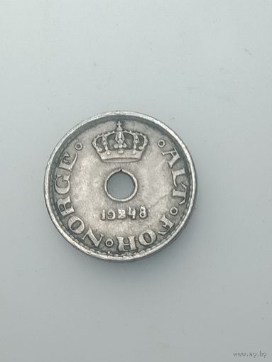 Норвегия 10 эре 1948 года .