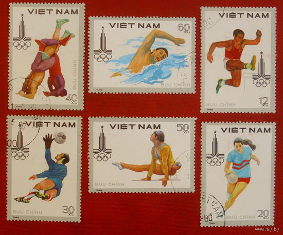 Вьетнам. Спорт. ( 6 марок ) 1980 года. 6-16.