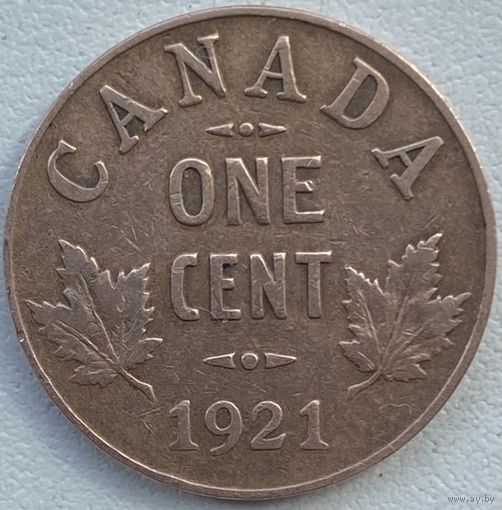Канада 1 цент 1921 г.
