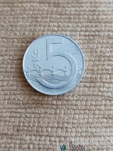 Чехия. 5 крон 1993 года.