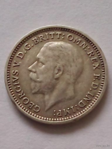 Великобритания 3 пенсе 1936 г.Серебро.