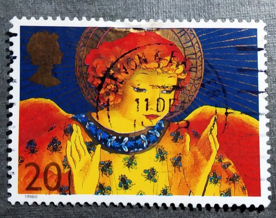 Марка Великобритания 1998 год Рождество