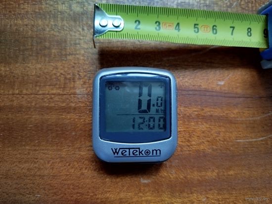 Велокомпьютер рабочий (без батарейки)(По почте не высылаю !!!)