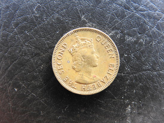 Гонконг. 10 центов, 1958. С 20 копеек. Распродажа коллекции. Смотрите другие лоты.