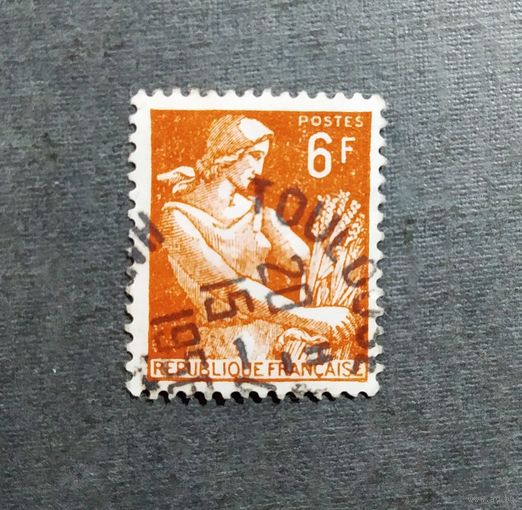 Марка Франция 1957 год Стандарт