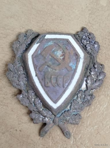 Кокарда Рабоче-крестьянская милиция БССР РКМ БССР 1920-30е годы