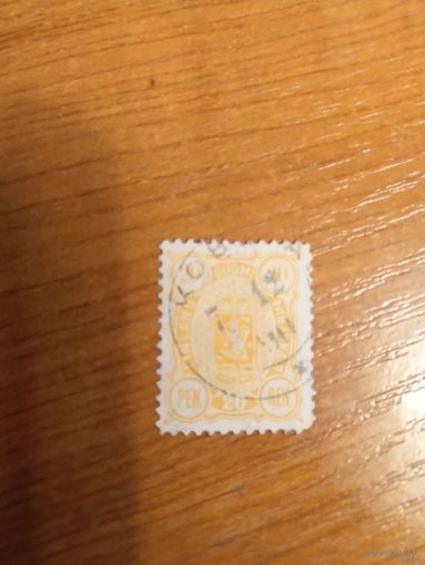 1889 Россия Великое княжество Финляндское зуб 12 1/2 герб (1-3)