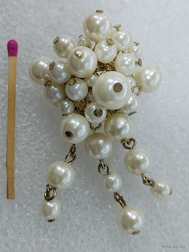 Брошь. Жемчужная россыпь.