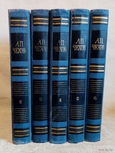 А. Чехов. Собрание сочинений в 8 томах. Тома 2-3-4-5-6. Библиотека "Огонёк". 1970 г