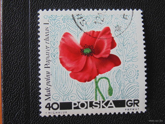 Польша 1967 г. Флора.