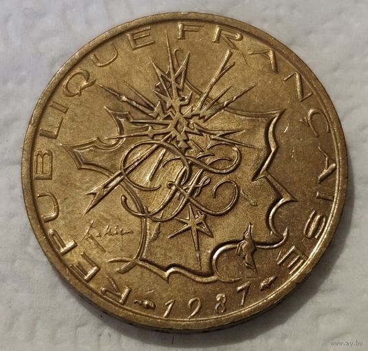 Франция 10 франков, 1987 (14-14-5)