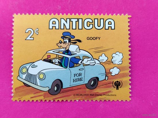 Антигуа. Дисней. ( 1 марка ). 2-12.