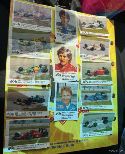 79 вкладышей Формула 1 Formula 1