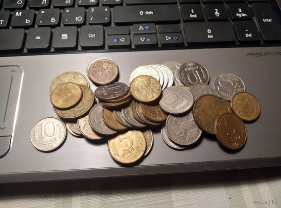 Россия 1992, 1993 года 1,5,10,20,50 руб