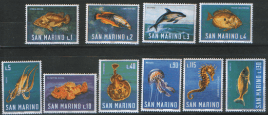 СМ. М. 869/78. 1966. Морская фауна. ЧиСт.