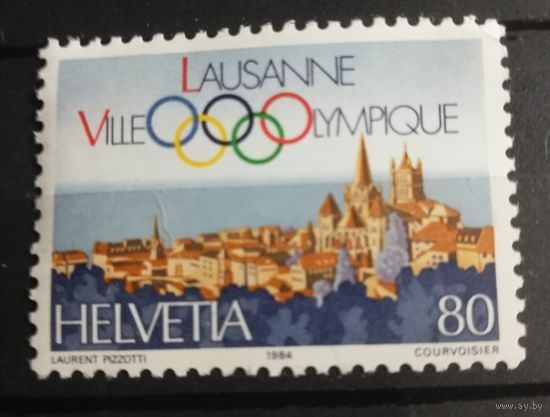 Швейцария. 1984 г. Спорт. Олимпиада