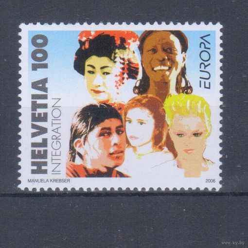 [1251] Швейцария 2006. Интеграция.Европа.EUROPA. Одиночный выпуск. MNH