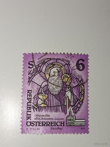 Марка Австрия 1993 год