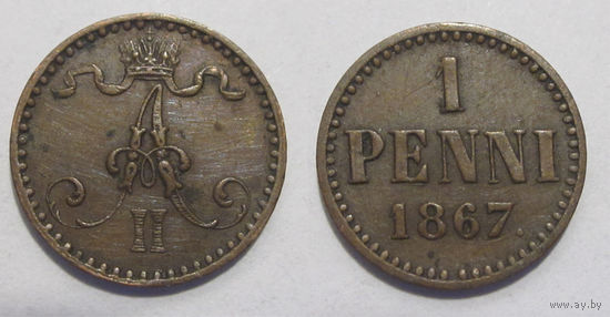 1 пенни 1867