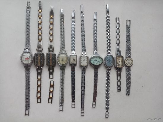 ЧАСЫ СССР МЕХАНИЧЕСКИЕ (10-ШТ)