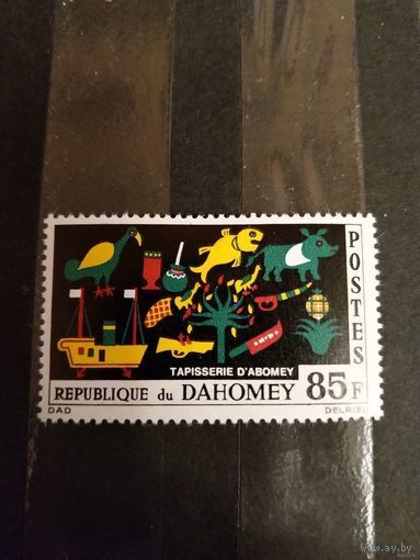 1965 Дагомея искусство культура рисунки детей концовка чистая клей лёгкая наклейка (2-16)