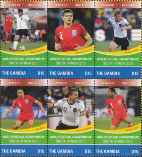 Футбол 2010 ЧМ ГАМБИЯ спорт  MNH