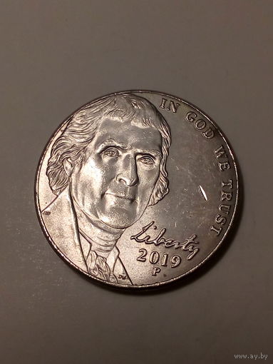 5 центов США 2019 P год