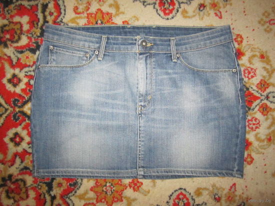 Оригинальный Левайс! Мини юбка джинсовая Levi's, р.50. Новая.