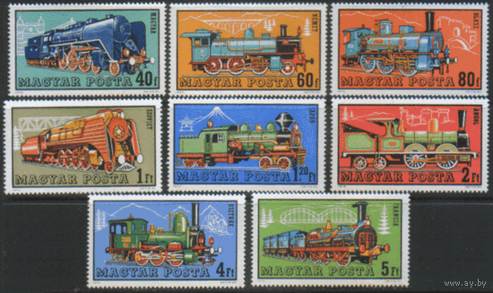 ВЕН. М. 2730/37. 1972. Паровозы. Чист.