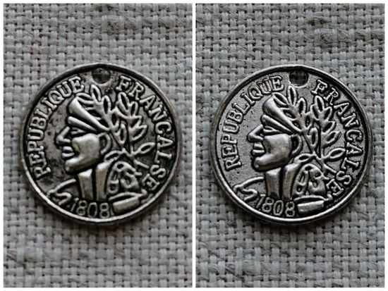 Жетон Монетовидный REPUBLIQUE FRANCAISE 1808