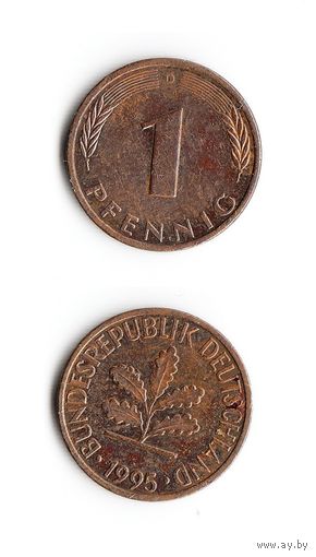 1 пфенниг Германия 1995 года(D)