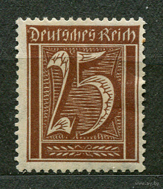 Стандартный выпуск. Германия. Веймарская республика. 1921. Чистая