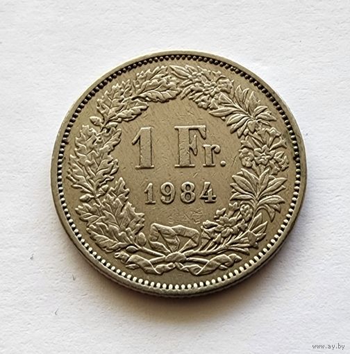 Швейцария 1 франк, 1984