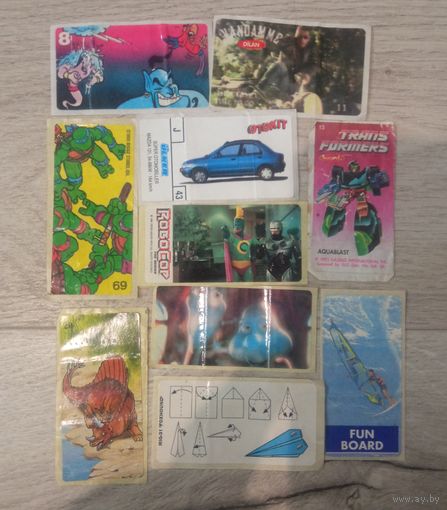 Наклейки от жвачки лот2