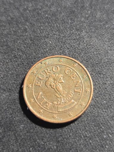 Австрия 1 евроцент 2007