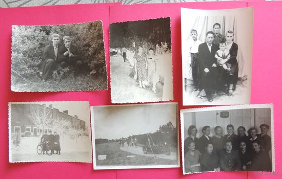 Фото бытовое, 1950-е гг., 6 шт.