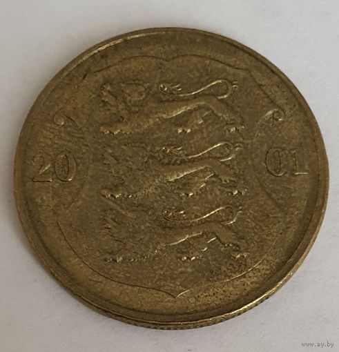 Эстония 1 крона 2001