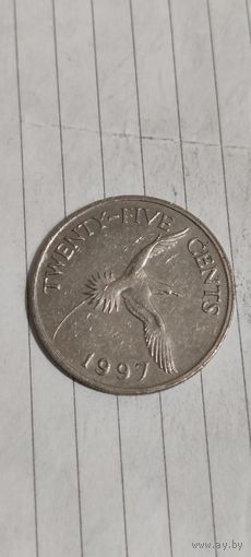 Бермуды 25 цент 1997