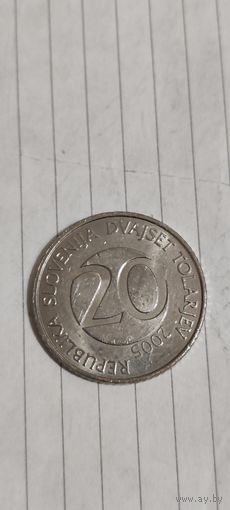 Словения 20 толар 2005