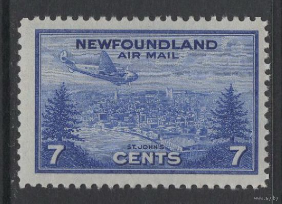 Ньюфаундленд /Newfoundland 1943** Сент-Джонс - столица провинции Ньюфаундленд и Лабрадор, АВИА Почта SG#291