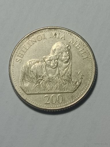 Танзания 200 шиллингов 1998 года .