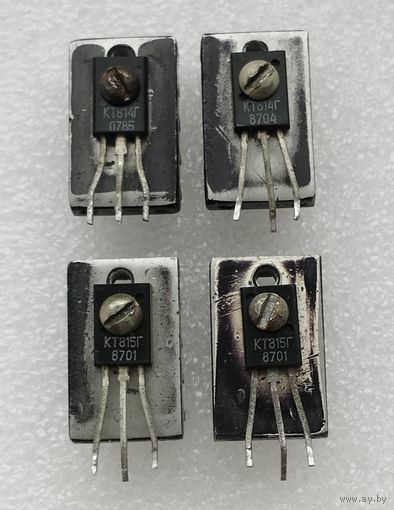 Транзисторы КТ814Г-2 шт. КТ815Г-2шт. на радиаторах
