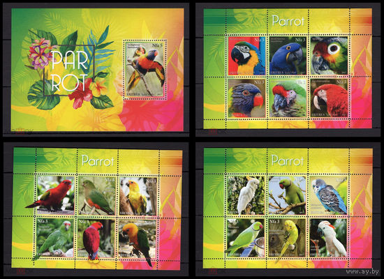 СЕРИЯ Блоков птицы   фауна  MNH
