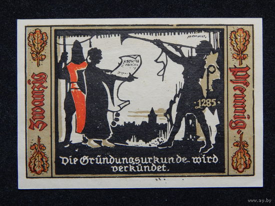 Германия Нотгельд 20 пфеннигов 1921г.UNC