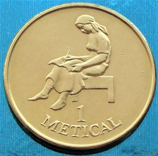 Мозамбик. 1 метикал 1994 год  KM#115  "Студентка" Редкая!!!