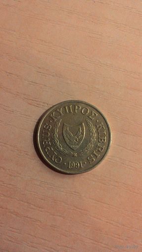 Кипр, 5 центов 1991.