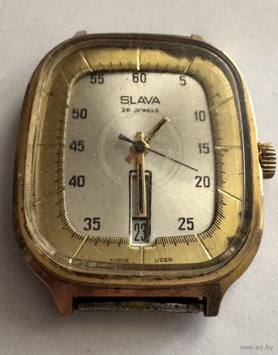 Мужские наручные часы Слава из СССР, редкая модель Холодильник
