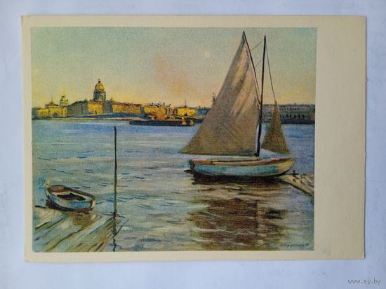 1959. Куприянов. Ленинград. Нева