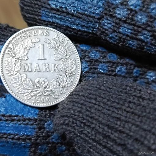 1 марка (1906г.) Редкая.Монетный двор(G).